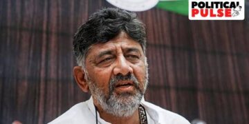 Karnataka Congress president DK Shivakumar is being touted as a CM face along with senior party leader Siddaramaiah. (PTI)
