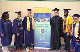 Pictured are landscape architecture’s Class of 2023, from left, Octavia Coleman, Nacoma Hunt, Silas Lindsey, assistant professor Steve Rasmussen Cancian, Chavious Burns and Ivan Vazquez. All five students have graduated with jobs in their field.