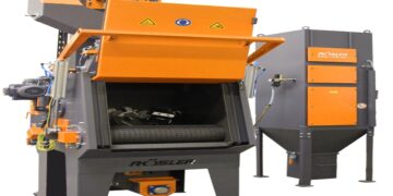 Rösler Uk Brings its Impressive Rmbc Tumble Belt Blast Machine to Mach 2024